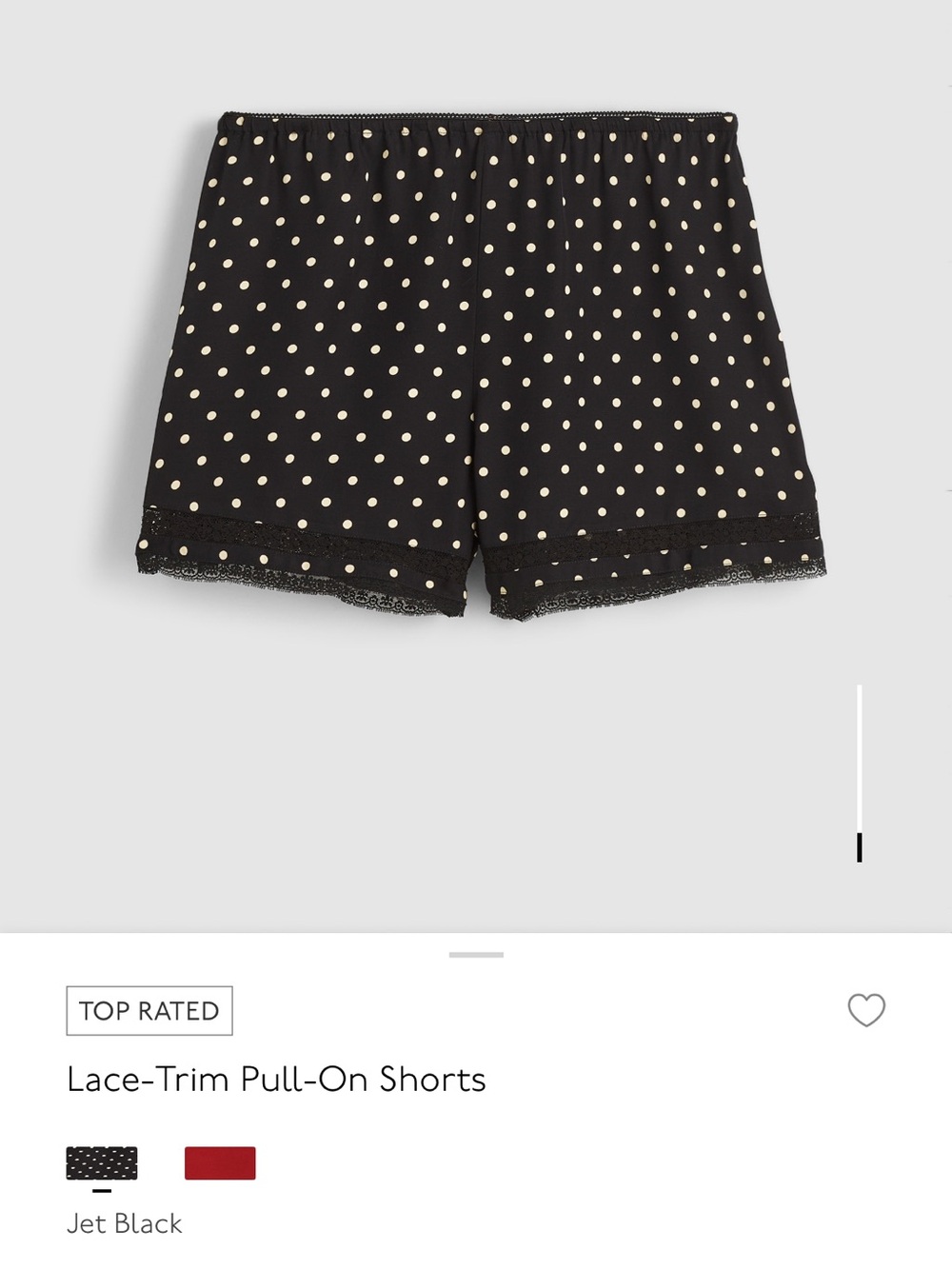 Madewell Lace-Trim Pull-On Shorts